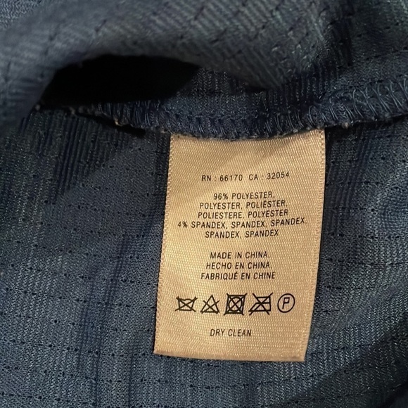 HD In Paris Anthropologie M Blue and Black Polka Dot Dress with Pockets EUC - Picture 6 of 11